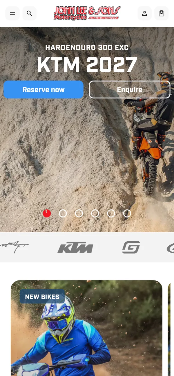 John Lee Motorcycles mobile view
